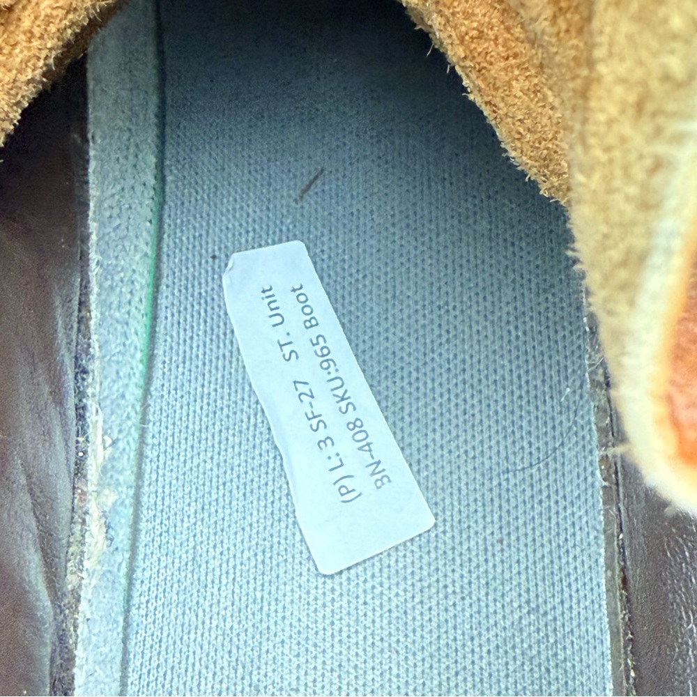LL Bean  Women Size 9 Brown Leather Boots 6" Padded Collar Hunting Duck Boot - Picture 9 of 10